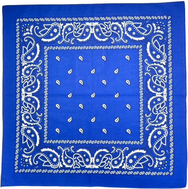 MD Style Extra Large Bandana 27” x 27” 100% Cotton for Men & Women Paisley Handkerchief Headband Scarf Jumbo Bandanas - Image 3